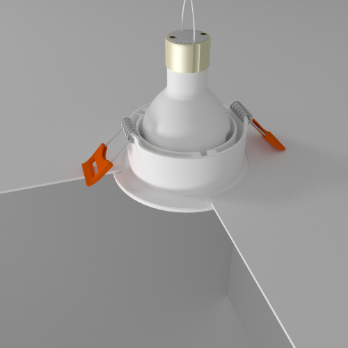 Встраиваемый светильник interiorlight КРАТЕР белый фото 3