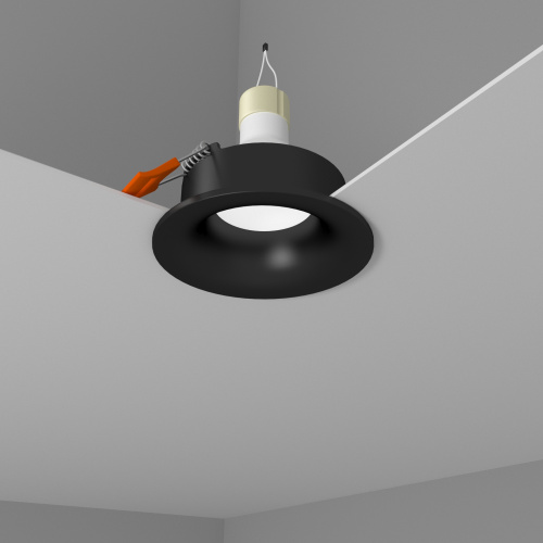 Встраиваемый светильник interiorlight КРАТЕР черный фото 2