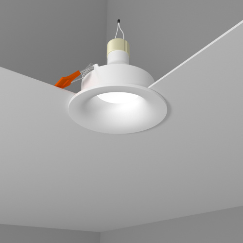 Встраиваемый светильник interiorlight КРАТЕР белый фото 2